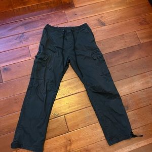 Black Cargo Jogger Pants